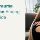 A sad girl because she suffered a trauma and depression