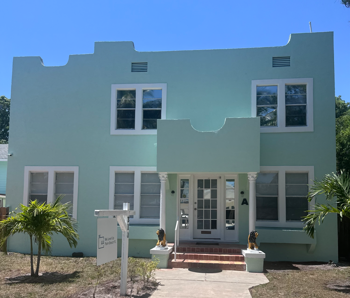 We Level Up Palm Beach Mental Health Center front w signage